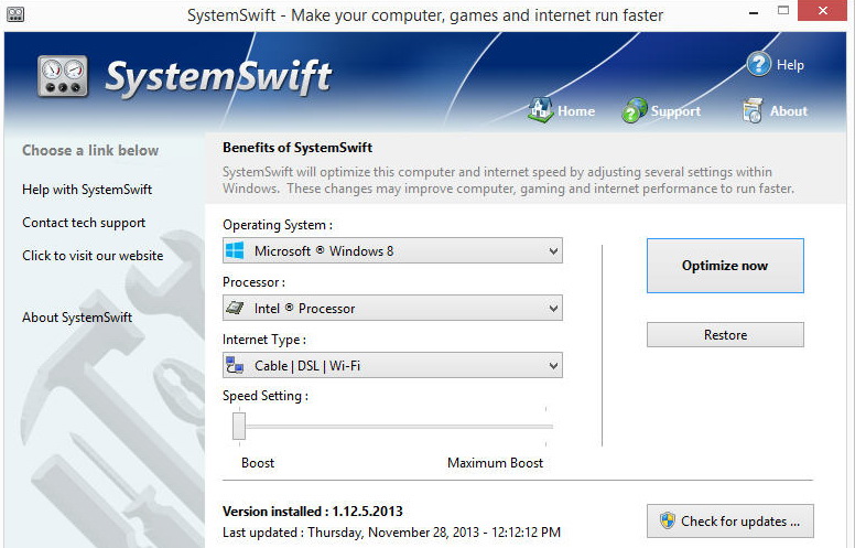 systemswift(电脑提速工具) v2.11.18.2019 官方最新版0