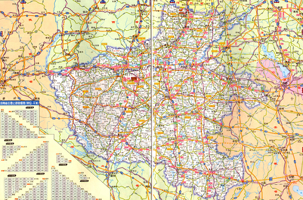 河南高速公路地图全图高清版 2016JPG版