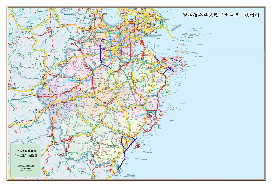 浙江高速公路地图高清版|浙江省高速公路地图全图使用jpg大图版_ 绿色资源网
