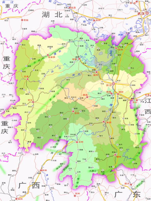 湖南省高清地图高清版图片预览