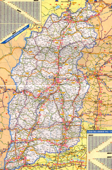 山西省高速公路地图高清版图片预览_绿色资源网图片
