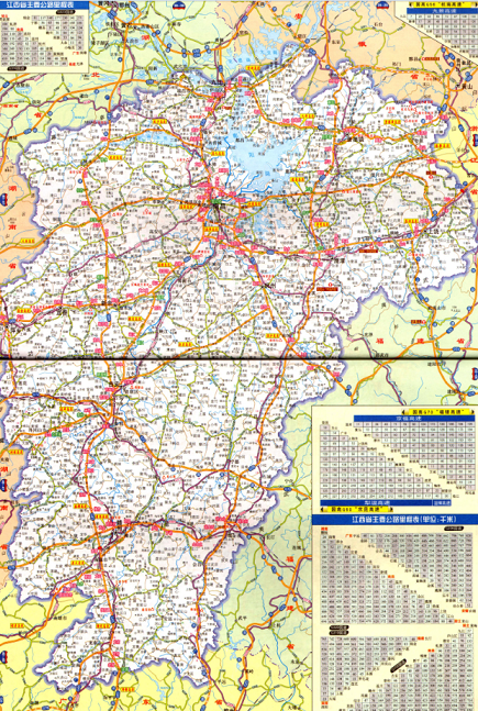 江西省高速公路地图高清版图片预览