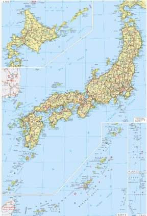 日本地图中文版全图下载|日本地图高清中文版