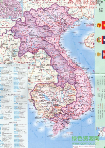 柬埔寨地图高清中文版图片预览