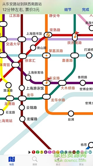 上海地铁全图高清版2018图片预览