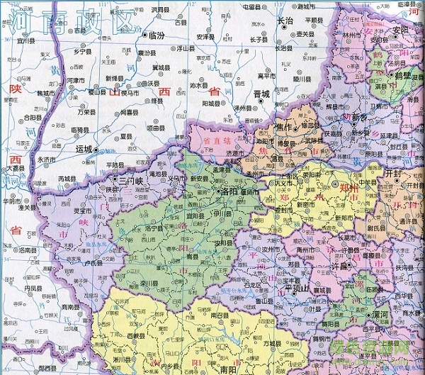 河南地图全图高清版大图 2018可放大缩小版