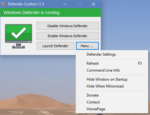 defender control免安装中文版 v1.7 官方版0