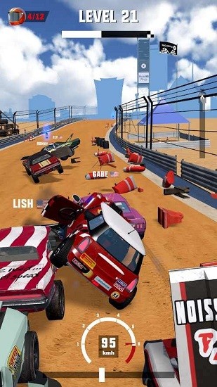 赛车狂飙碰撞最新版(Mad Racing 3D)3